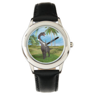 Montre Aventure de dinosaure à long cou dans la jungle