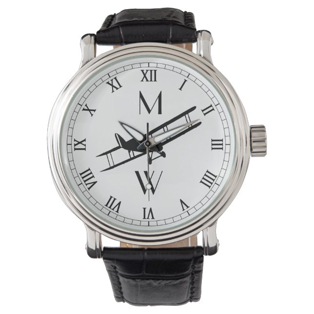 Montre Avion Vintage monogramme (devant)