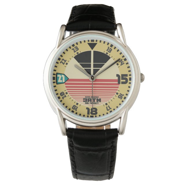 Montre Avion vintage style sport rétro (devant)