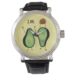 Montre Avocado drôle stand d'applaudissements à la main v