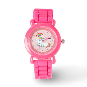 Montre Baby Unicorn * Choisissez votre couleur arrière - 