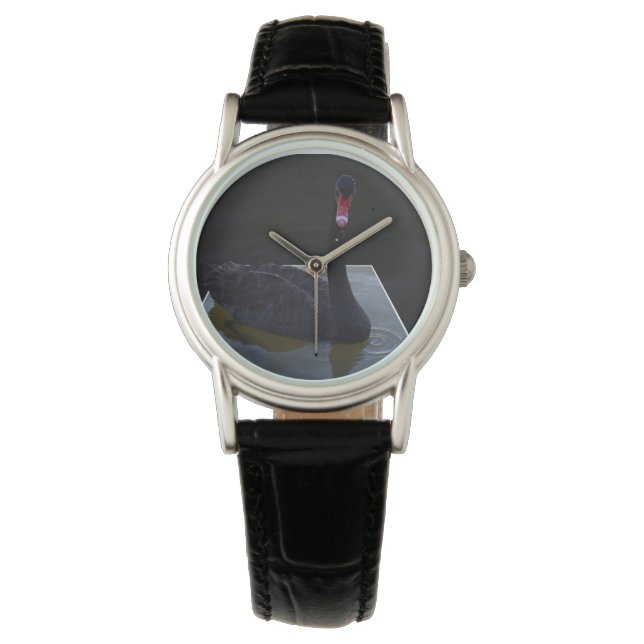 Montre Baignade De Cygne Noir Dans L'Étang Dimensionnel, (devant)