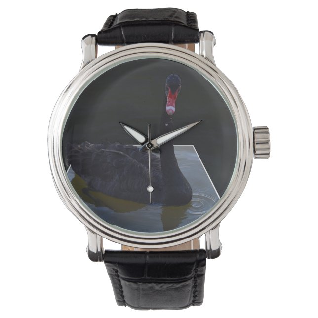 Montre Baignade De Cygne Noir Dans L'Étang Dimensionnel, (devant)