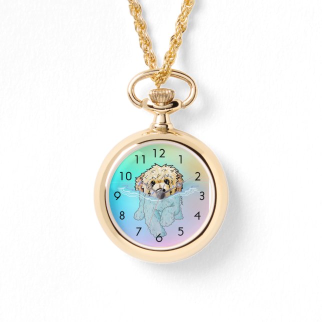 Montre Baignade Goldendoodle DOODLEMOJI Watch (Recto)