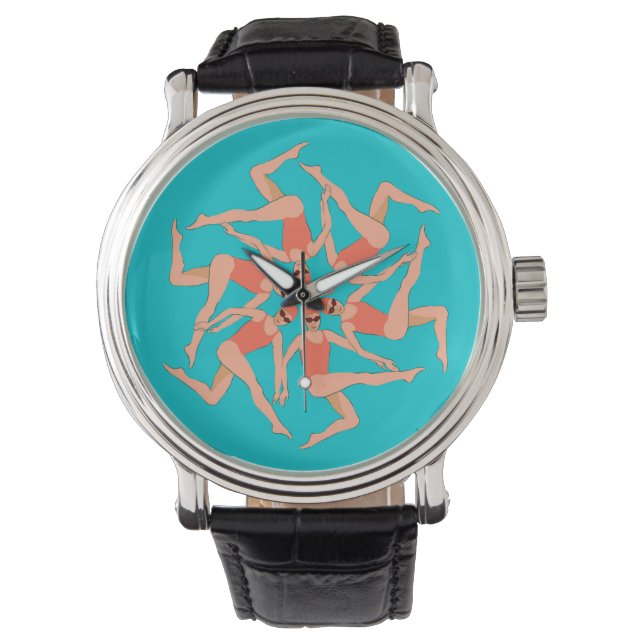 Montre Baigneurs - Chorégraphie de natation synchronisée (devant)
