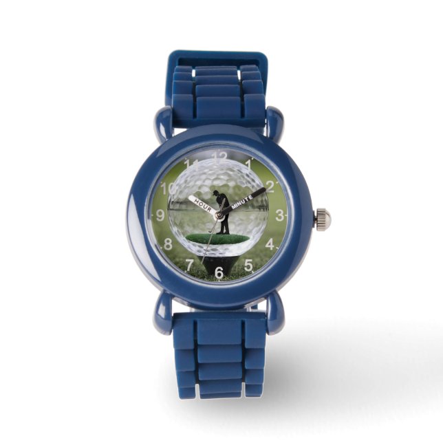 Montre Bal De Golf En Verre Avec Lecteur De Golf À L'Inté (Recto)