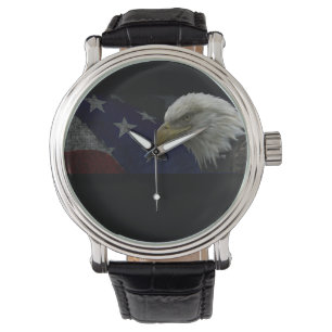 Montre Bald Eagle Étoiles & Stripes Patriotique