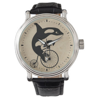 Montre Baleine tueuse sur vélo Vintage