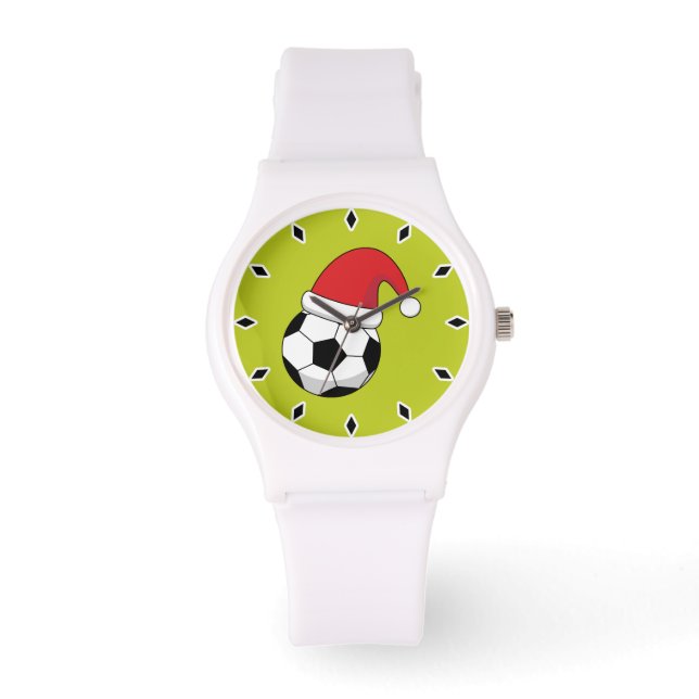 Montre Balle de football de Noël avec Casquette du Père N (Recto)