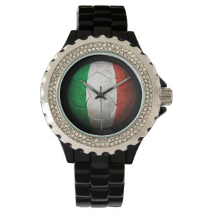 Montre Ballon de football italien usé du football de