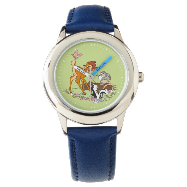 Montre Bambi Avec Papillon Sur La Queue (devant)