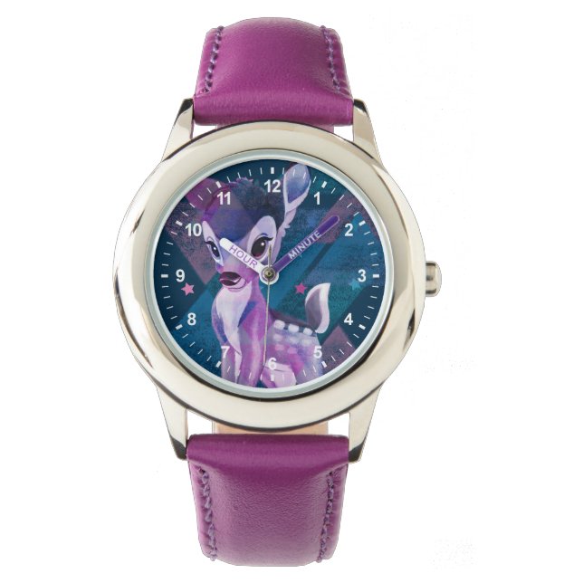 Montre Bambi géométrique Aurora graphique (devant)