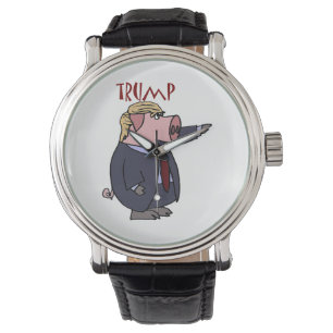 Montre Bande dessinée politique de porc drôle de Donald