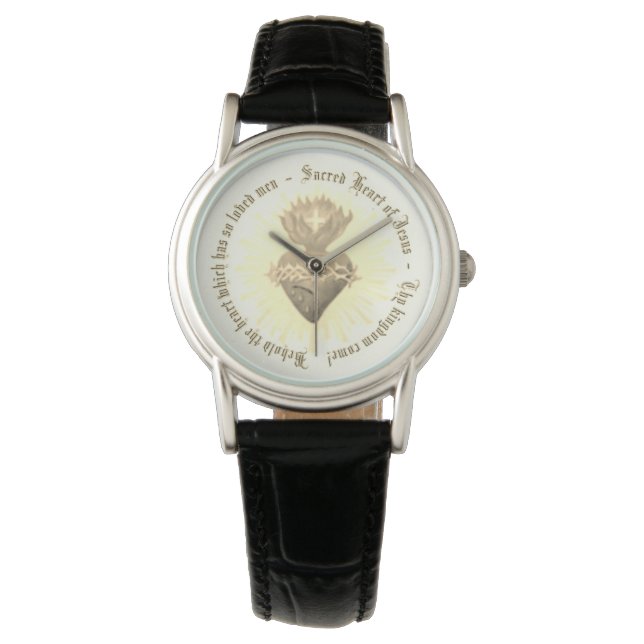 Montre Bande en cuir de Veille du Sacré-Coeur (devant)