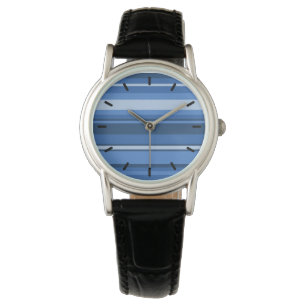 Montre Bandes bleu monogramme