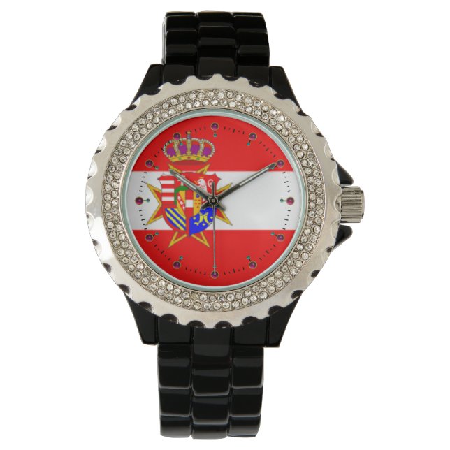 Montre Bannière rouge blanc Grand-Duché de Toscane (devant)