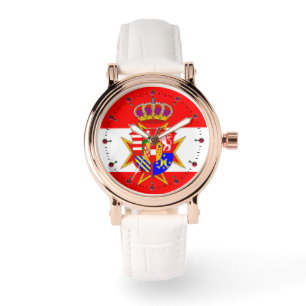 Montre Bannière rouge blanc Grand-Duché de Toscane