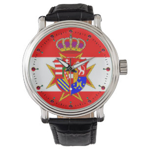 Montre Bannière rouge blanc Grand-Duché de Toscane