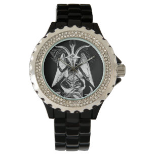 Montre Baphomet noir/blanc (style ancien)