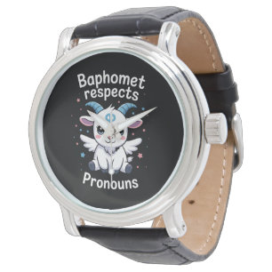 Montre Baphomet transgenre respecte les pronoms Fierté tr