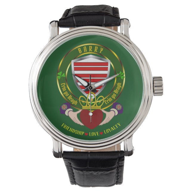 Montre Barry Irish Shield & Claddagh Watch (devant)