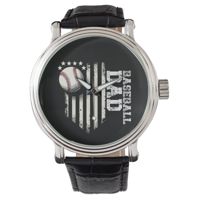Montre Baseball DAD USA American Flag Fête des pères 4ème (devant)