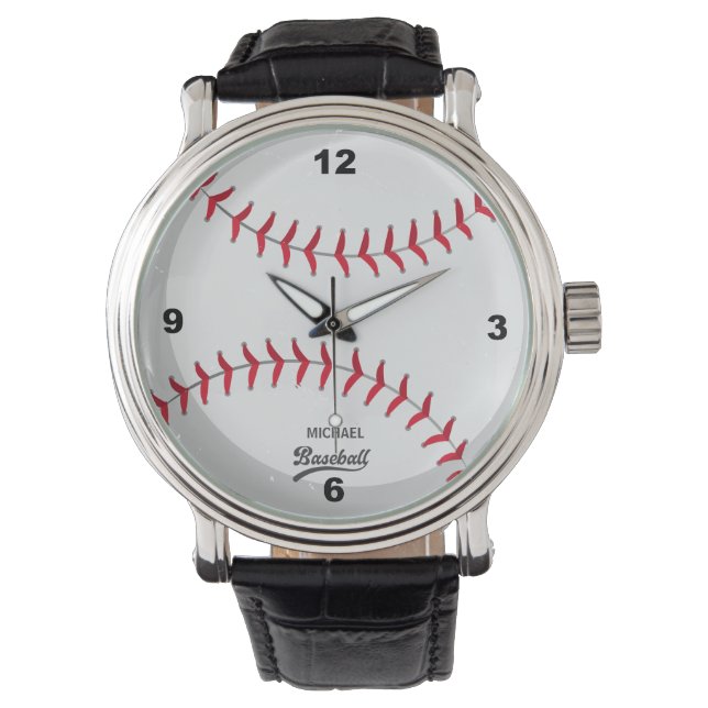 Montre Baseball Personnalisé Nom Watch (devant)