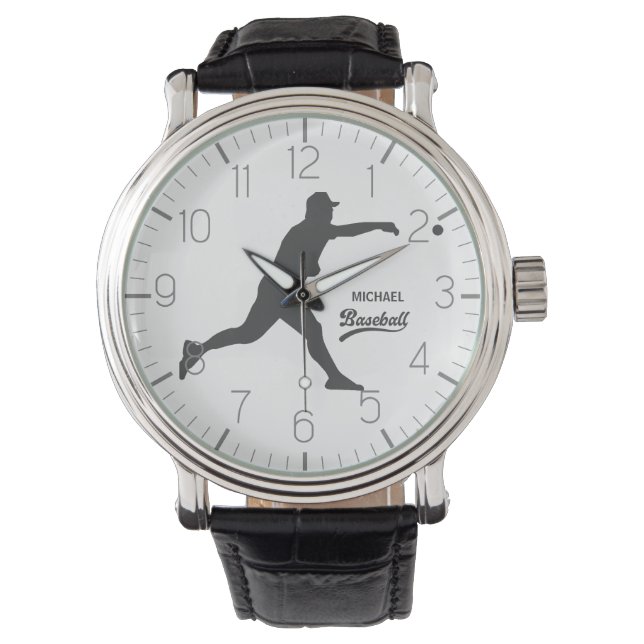 Montre Baseball Personnalisé Nom Watch (devant)