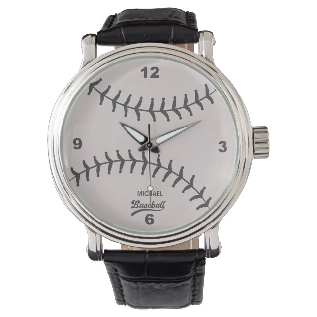 Montre Baseball Personnalisé Nom Watch (devant)
