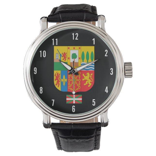 Montre BASQUE* Cimier et garde-drapeau (devant)
