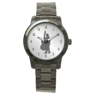 Montre Basse Lecteur Musicien Numéros Noirs