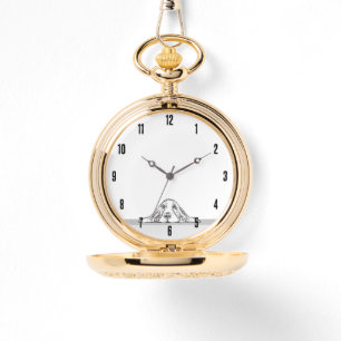 Montre basset hound noir blanc yeux de chiot simple 