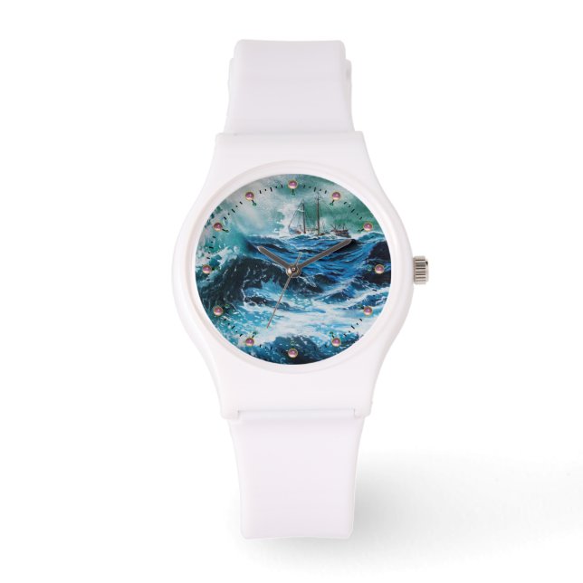 Montre Bateau dans la mer dans la tempête (Recto)
