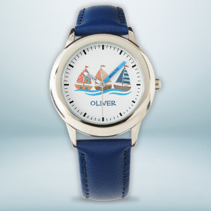 Montre Bateaux à voile nautiques mignons