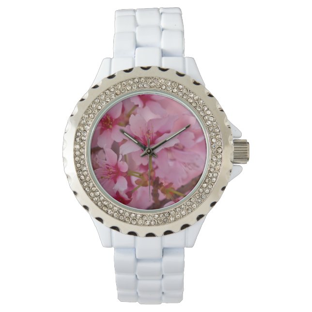 Montre Bathed in Pink Japanese Cherry (devant)