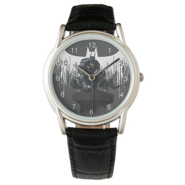 Montre Batman perché sur un pilier (devant)