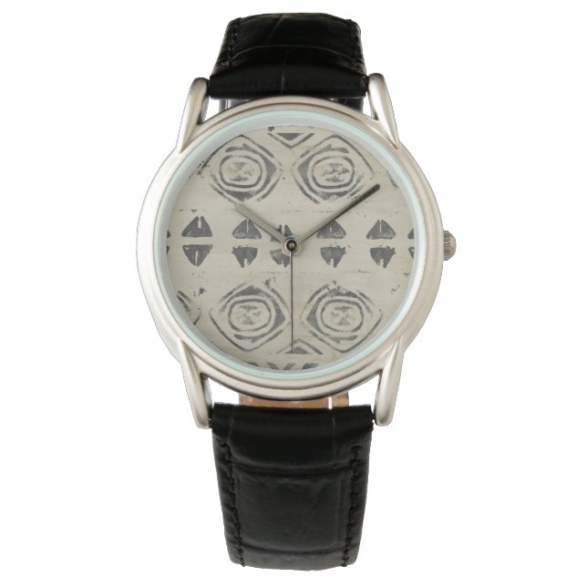 Montre Bazar motif - Formes arrondies et géométriques (devant)