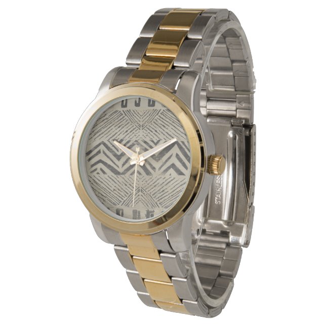 Montre Bazar motif - Formes géométriques (Incliné)
