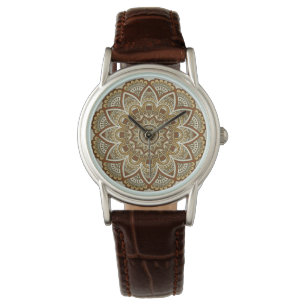 Montre Beau Boho exotique Chic Mandala dans les tons de T