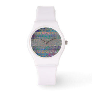 Montre Beau cool coloré Aztec motif géométrique 