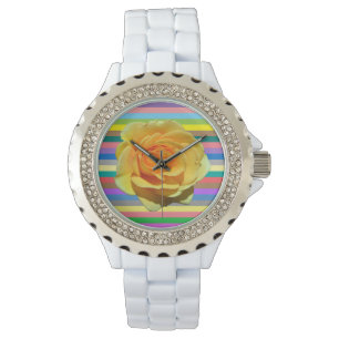 Montre Beau rose arc-en-ciel