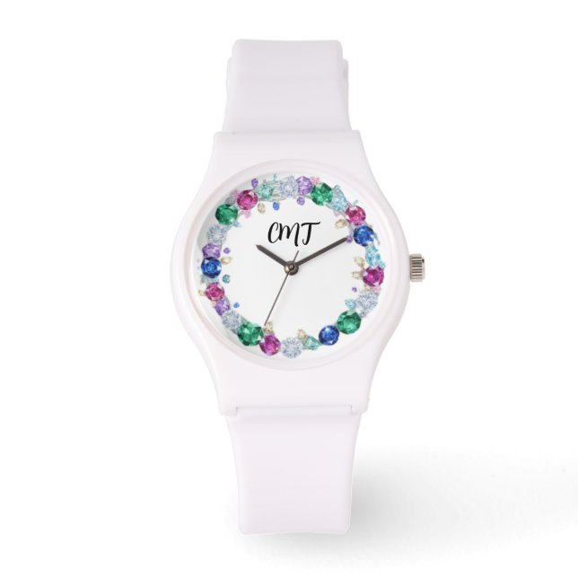 Montre Beautiful Bling Monogram - Gem faced (Recto)