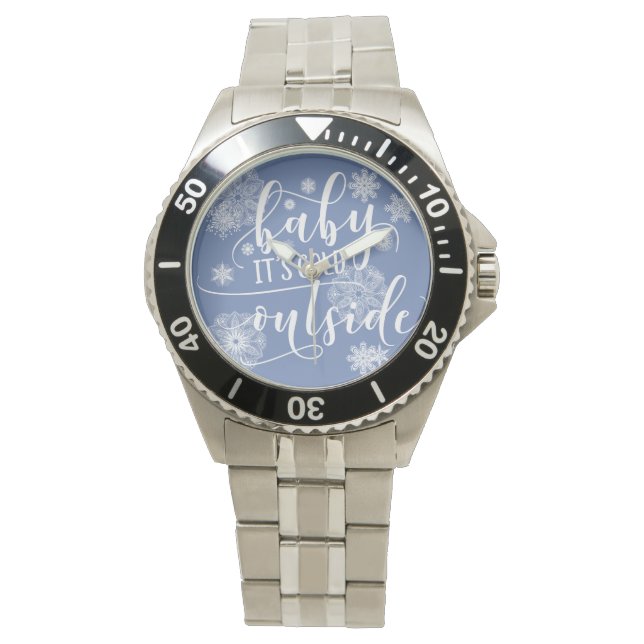 Montre Bébé c'est froid dehors Noël (devant)