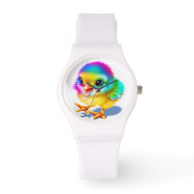 Montre Bébé coloré poulet (Recto)