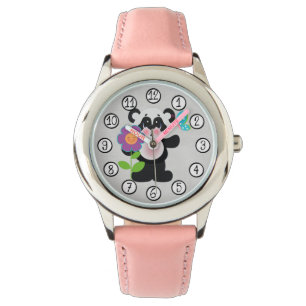 Montre Bébé Enfants Cute Panda Ours Avec Fleur