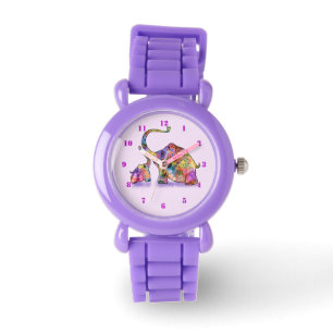 Montre Bébé mignon et maman Elephant Watch