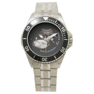 Montre Bébé Sonogramme Nouveau Père Papa À Être Cade
