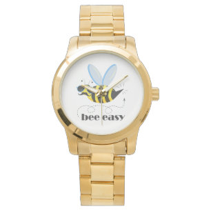 Montre Bee caractère avec mustache lunettes de soleil Bee