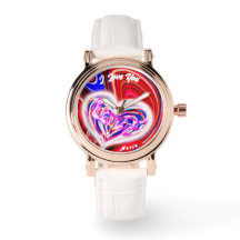 Belle Abstraite Elegant Rose Gold Watch