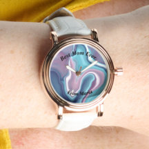 Belle Abstraite Elegant Rose Gold Watch